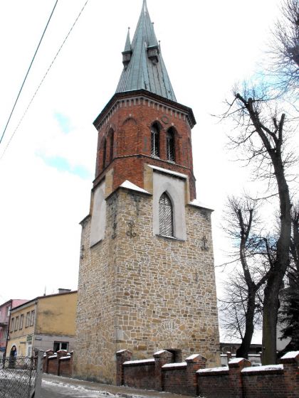 Wieża kościoła w Strzyżowie