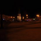 Rynek w Strzyżowie nocą zdjęcia