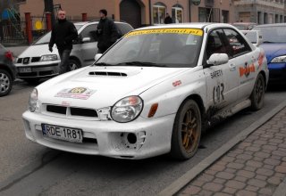 Po rajdzie Wielepole Skrzyńskie Sośnice Szufnarowa Subaru