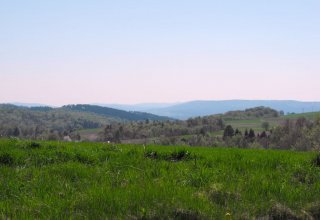 Widok Łętownia na Strzyżów