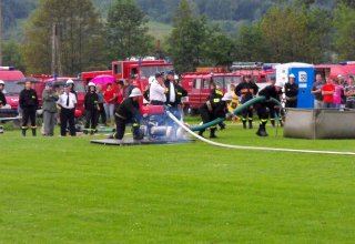 Zdjęcia z zawodów strażackich w Wiśniowej
