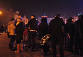 Zdjęcia z Sylwestra na rynku w Strzyżowie