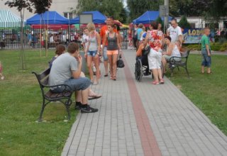 Przejazd wyścigu Tour de Pologne