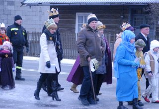 Zdjęcia z Orszaku Trzech Króli w Wiśniowej