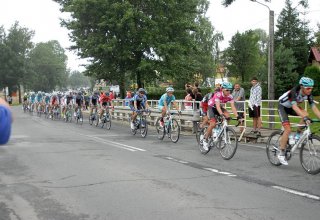 Przejazd wyścigu Tour de Pologne