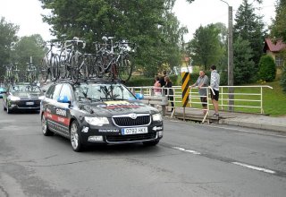 Przejazd wyścigu Tour de Pologne