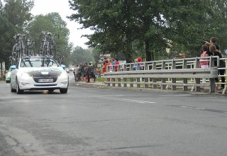 Przejazd wyścigu Tour de Pologne