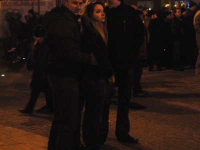 Zdjęcia z Sylwestra na rynku w Strzyżowie