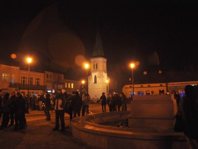 Zdjęcia z Sylwestra na rynku w Strzyżowie