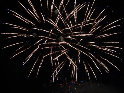 fajerwerki pokaz na Dniach Ziemi Frysztackiej 2013, koncert Sami