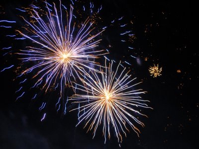 fajerwerki pokaz na Dniach Ziemi Frysztackiej 2013, koncert Sami