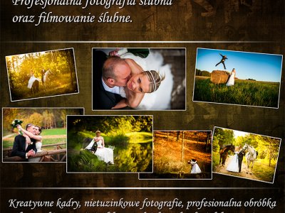 Fotografia ślubna,Filmowanie ślubna. Strzyżów
