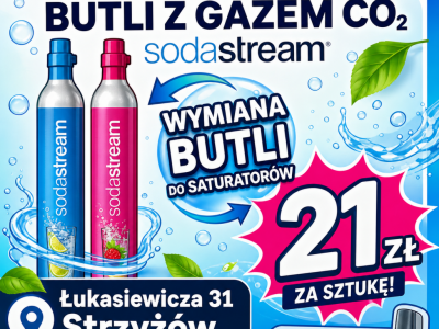 Napełnianie i wymiana butli sodastream, dafi, brita, philips, spinell soda i inne  Różowe i niebieskie 25zł