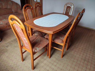 Tapczany, narożnik, stół, meble