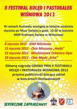 II festiwal kolęd i pastorałek Wiśniowa 2012