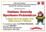 Gminne zawody Sportowo-Pożarnicze w Wiśniowej