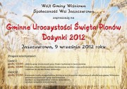 Gminne Uroczystości Święta Plonów Dożynki 2012