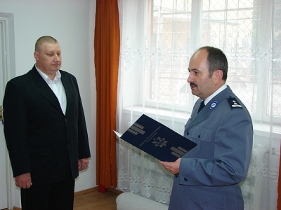 Pożegnanie strzyżowskich policjantów