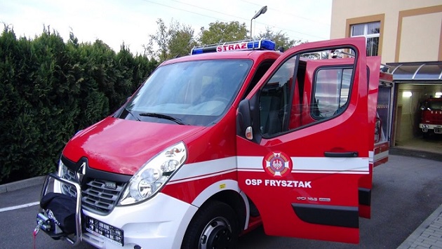 Nowy samochód ratowniczo-gaśniczy w OSP Frysztak