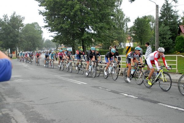 Przejazd wyścigu Tour de Pologne