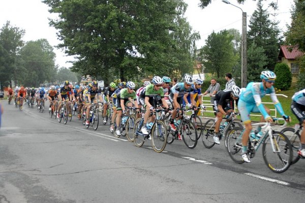 Przejazd wyścigu Tour de Pologne