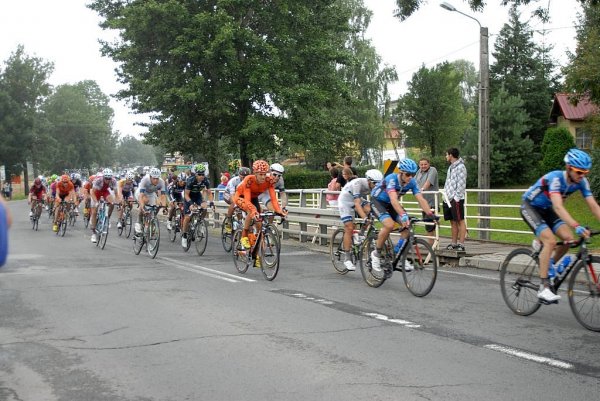 Przejazd wyścigu Tour de Pologne