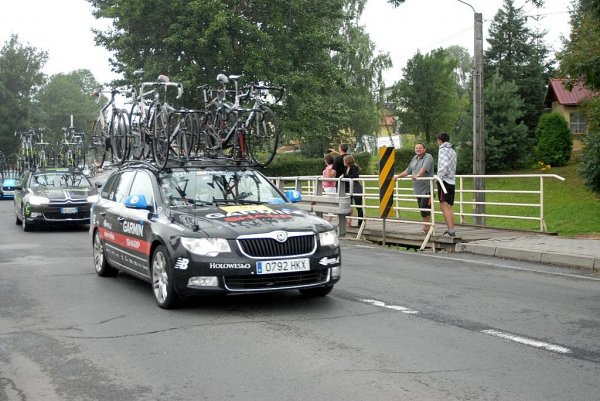 Przejazd wyścigu Tour de Pologne