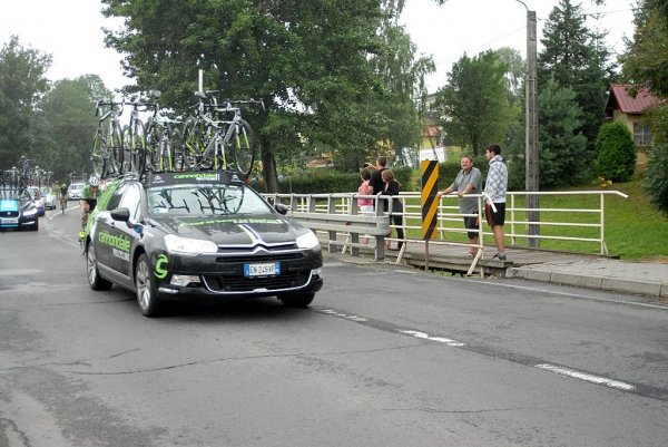 Przejazd wyścigu Tour de Pologne