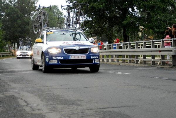 Przejazd wyścigu Tour de Pologne