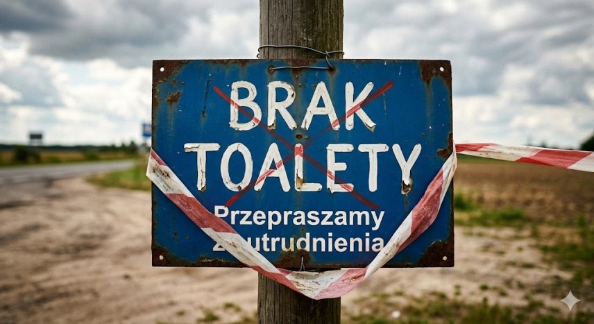 Nowoczesny kompleks, archaiczny problem. Mieszkańcy Strzyżowa pytają o brak toalet w parku handlowym